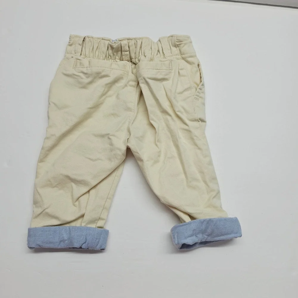 Baby Gap Bodysuit and Pants Set Baby 3-6 Months Multi Tan Plaid Bear